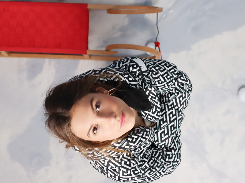 Mädchen im Selfie Studio bei Weihnachts Fotoshooting