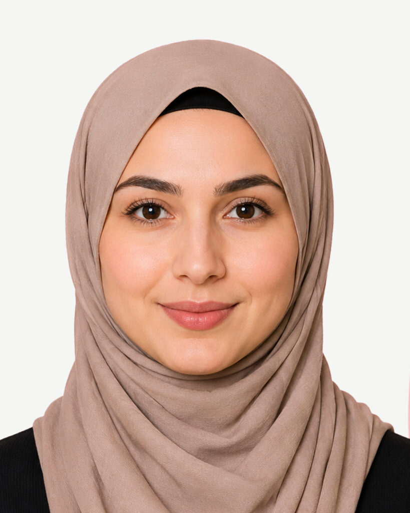 Biometrisches Passfoto mit Kopftuch